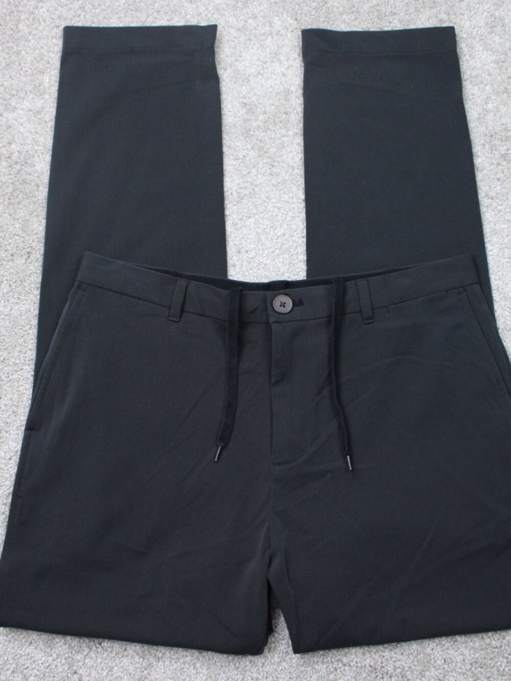 Ministry Of Supply Pants Men 32x32 Black Performance Stretch Drawstring Trousers